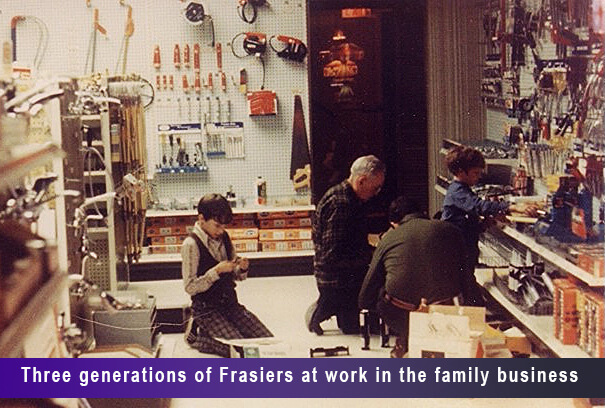 Three generations of Frasiers at work in the family business